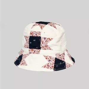 BNWT Madewell Vintage Quilted Patchwork Bucket Hat